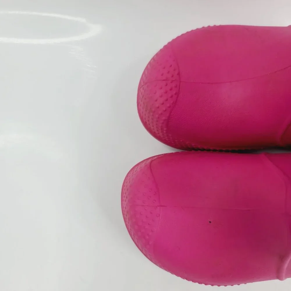 Crocs Girls' Candy Pink Handle It Mid-Calf Pull-On‎ Rain Boots Size US 6